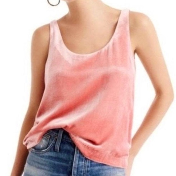 J. Crew Tops - J. Crew Velvet Tank Top Copper Rose